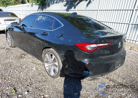 2021 Acura Tlx Advance Package z USA, uszkodzony, nr VIN 19UUB6F66MA010964